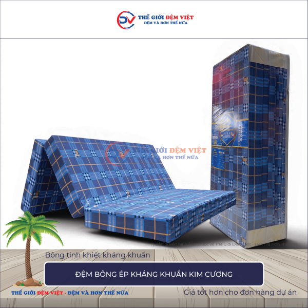Đệm bông ép Kim Cương